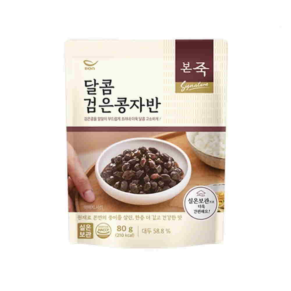 본죽 간편조리 밑반찬 달콤 검은콩자반 80g 상세이미지