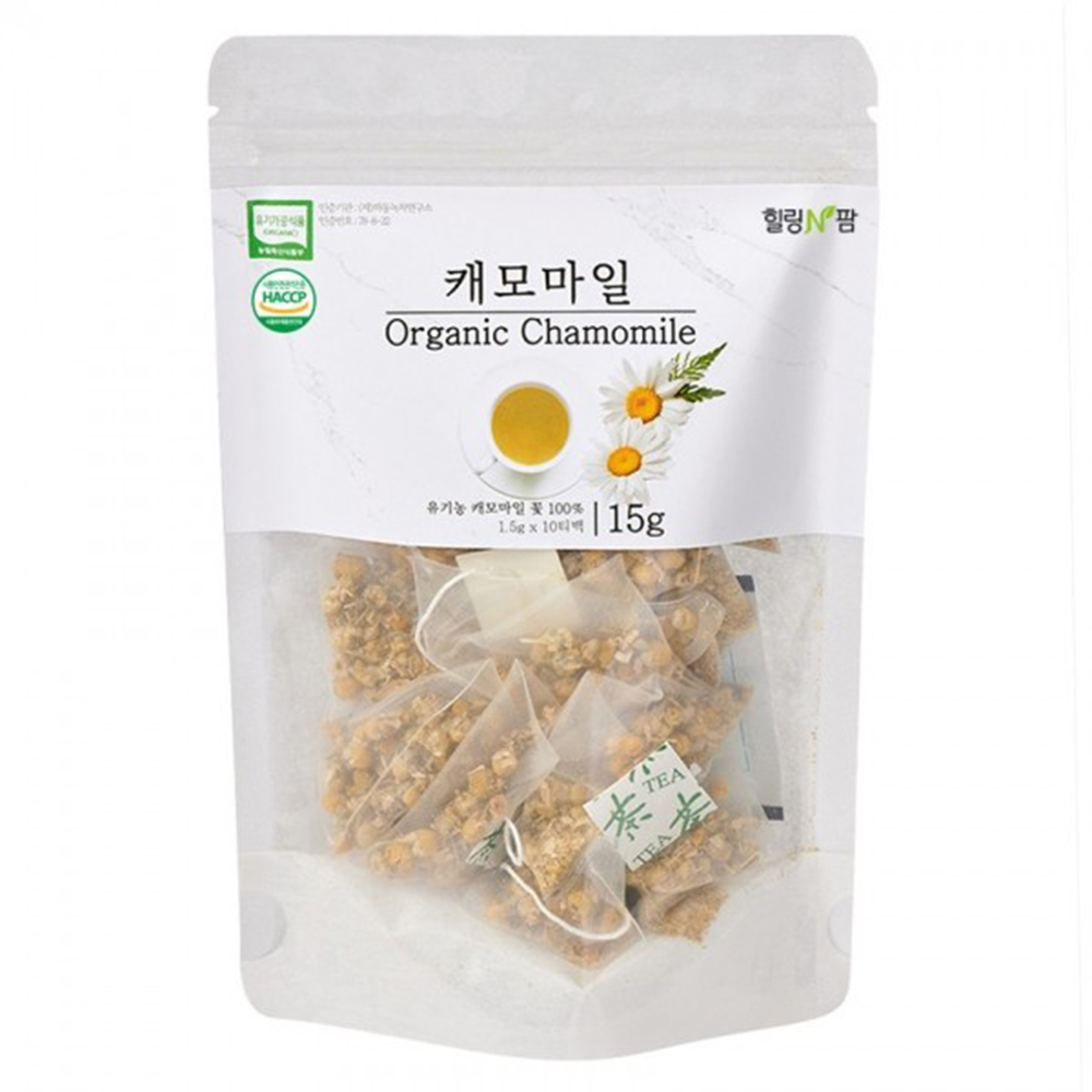 힐링앤팜 유기농 캐모마일 1.5gx10t 상세이미지