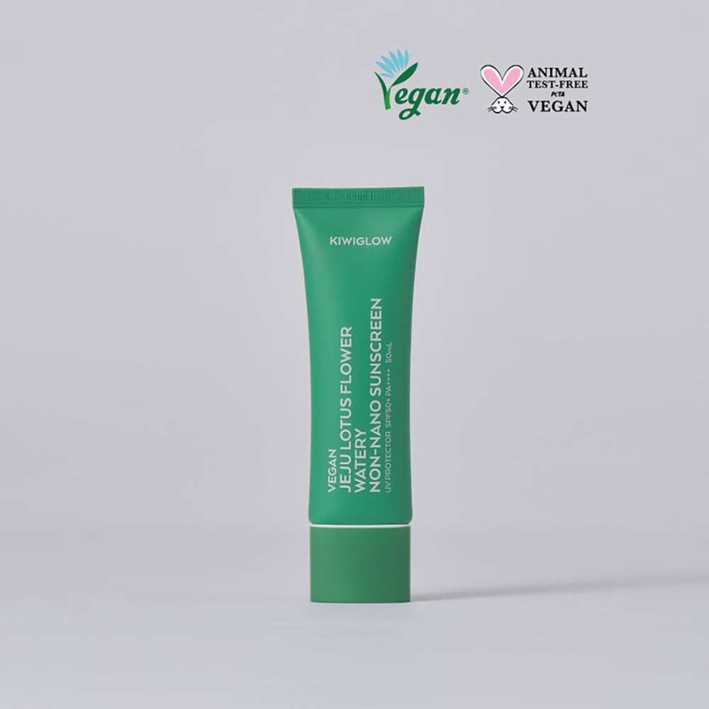 키위글로우 비건 제주 연꽃 워터리 논나노 선스크린(50ml) SPF50+ PA++++ 상세이미지